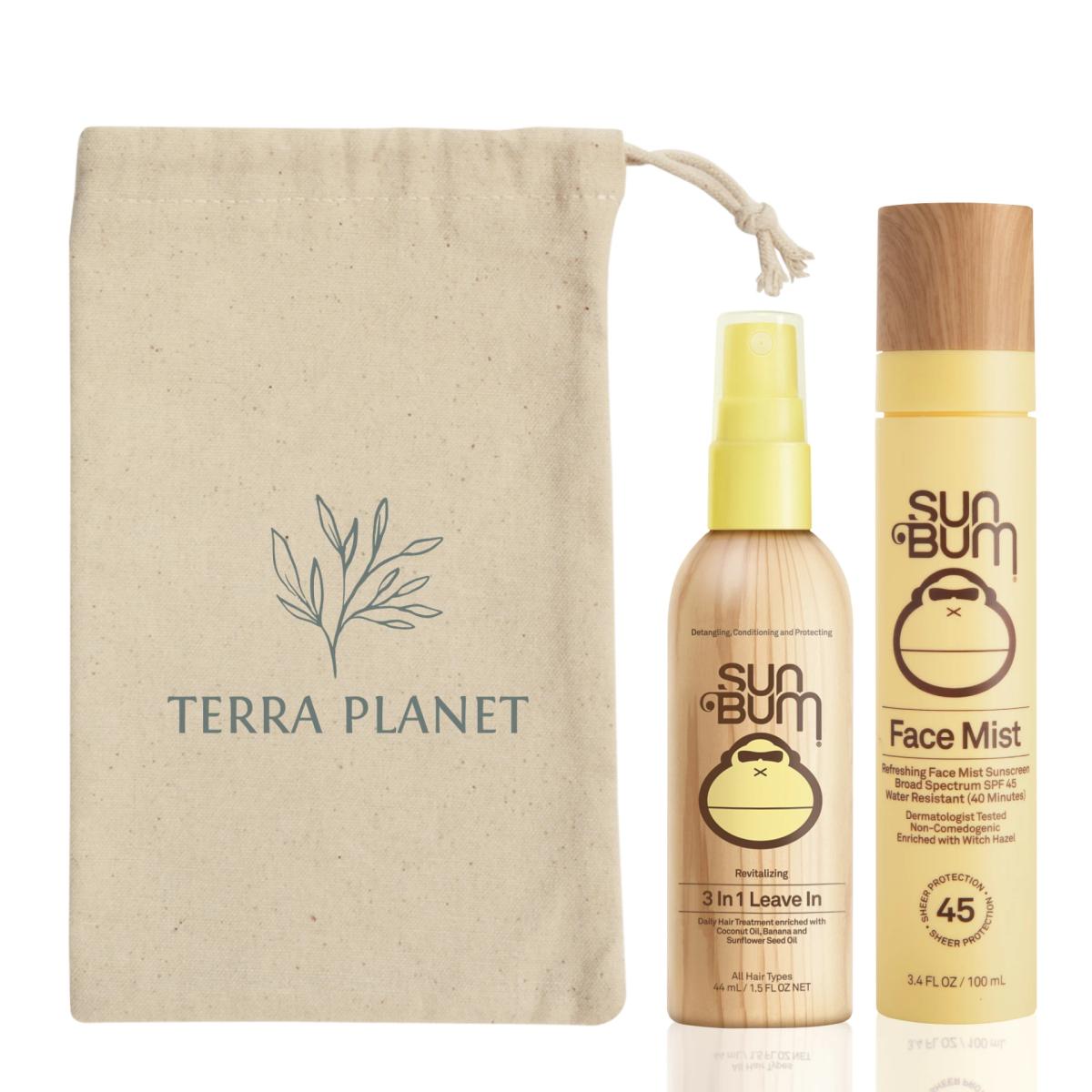SUN BUM® 3-IN-1 LEAVE-IN CONDITIONER & SPF 45 FACE MIST KIT