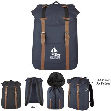 FLAP DRAWSTRING BACKPACK