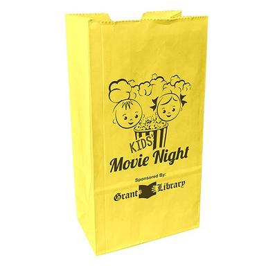 Colored Popcorn Bag - 4⅛W x 2½ x 7⅞H