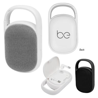 WIRELESS EARBUDS WITH SPEAKER & CHARGING CASE