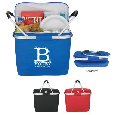 PICNIC FUN COLLAPSIBLE COOLER BASKET