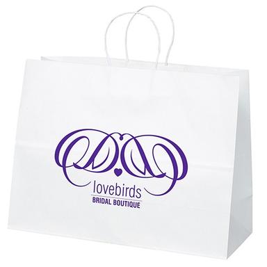 White Kraft Vogue - 16W x 6 x 12H
