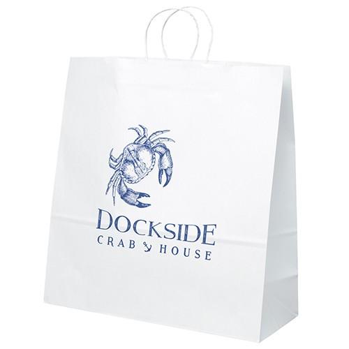 White Kraft Duke - 18W x 7 x 18¾H