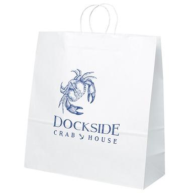 White Kraft Duke - 18W x 7 x 18¾H