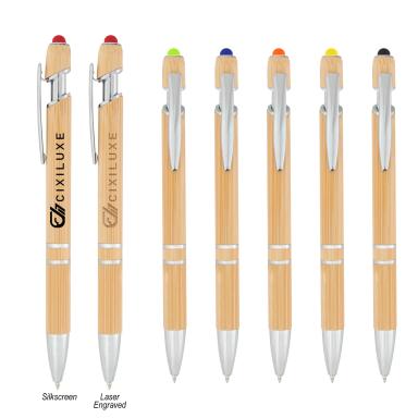 TROPICAL BAMBOO INCLINE PEN WITH STYLUS