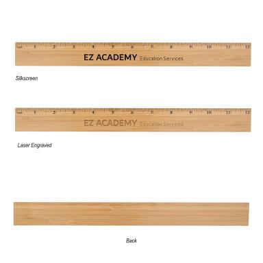 12" BAMBOO RULER