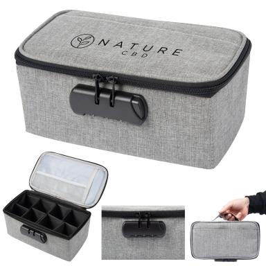 HEATHERED STASH BAG WITH LOCK