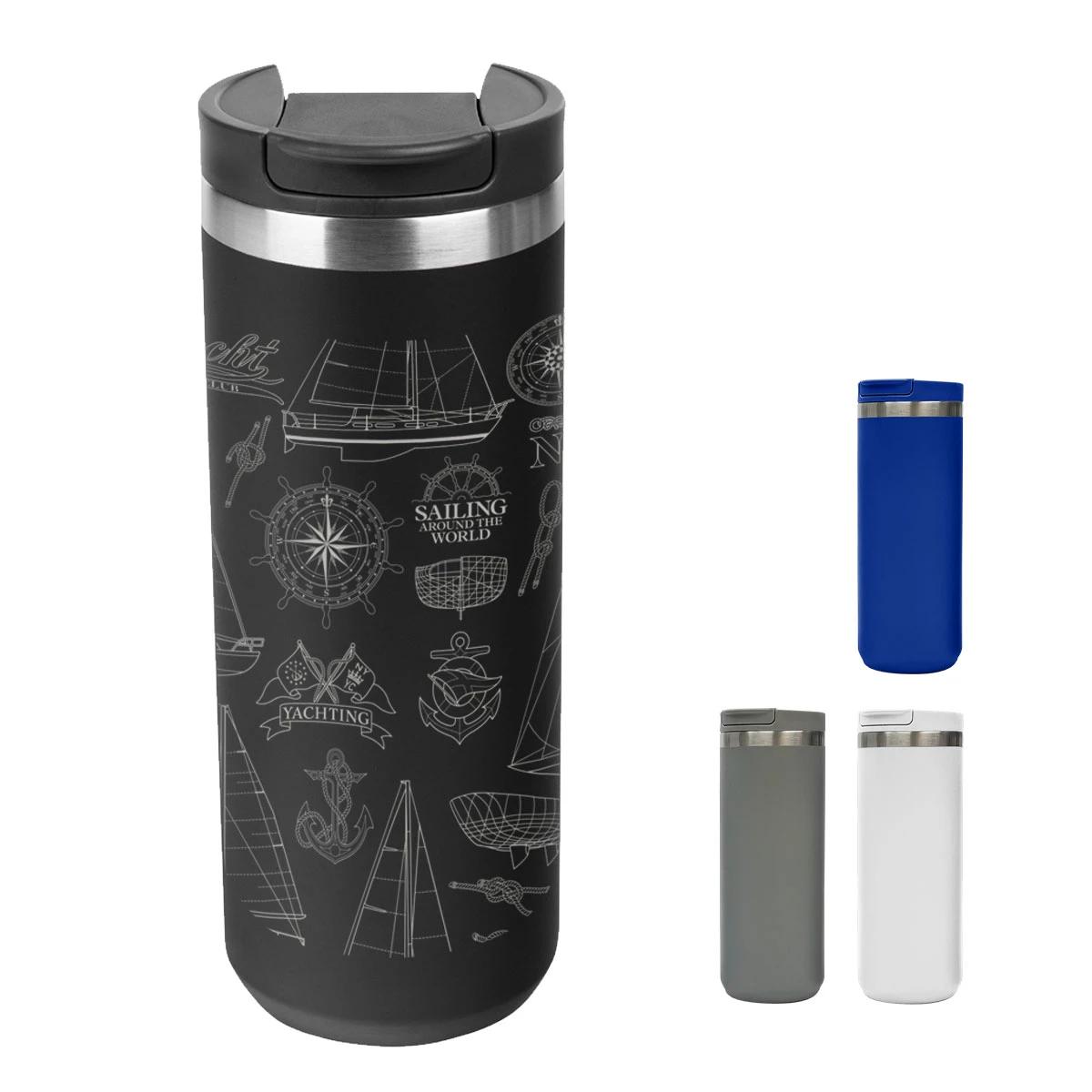 18 OZ. FULL LASER SIENNA STAINLESS STEEL BOTTLE