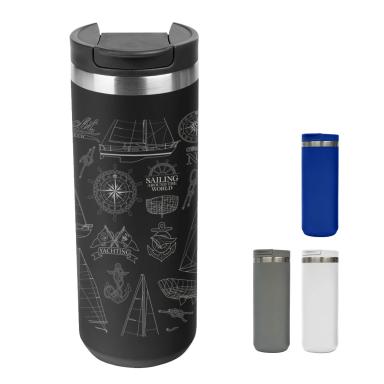 18 OZ. FULL LASER SIENNA STAINLESS STEEL BOTTLE