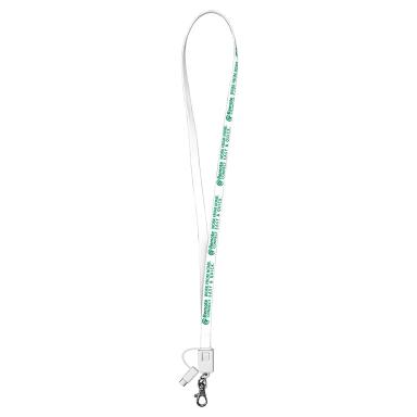 "LAYTON" 3-in-1 Lanyard Cell Phone Charging Cable with Type C Adapter
