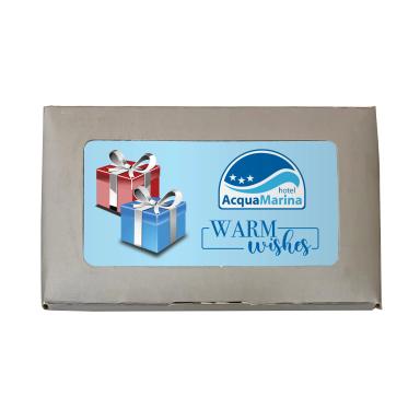 CUSTOM PRINTED CHOCOLATE BAR BUSINESS CARD WITH BOX