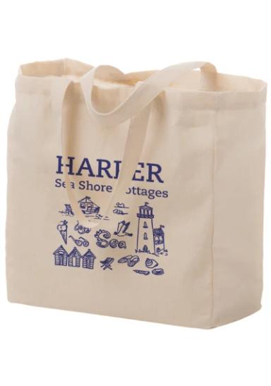 COTTON CANVAS TOTE BAG |13X5X13|