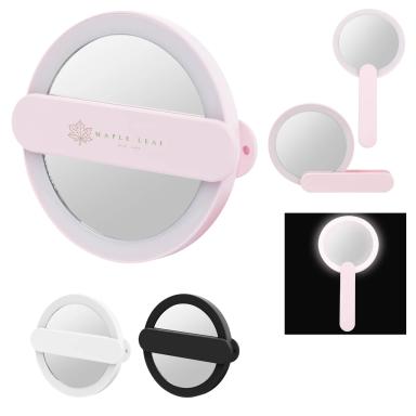 LED MIRROR WITH SWIVEL HANDLE