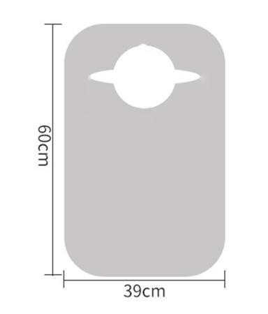 14.2" X 23.6" Disposable Adult Plastic Seafood Bibs Waterproof Apron