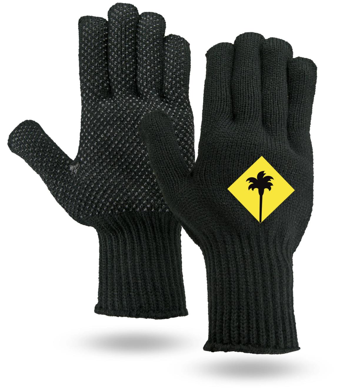 Extra Warm Black Knit Freezer Gloves