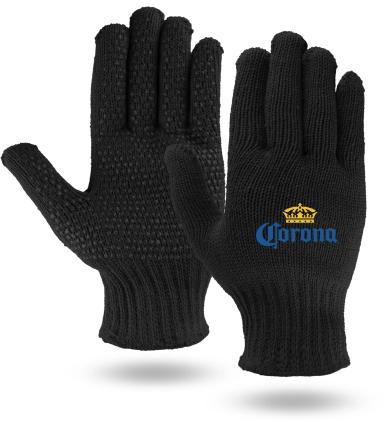 Black Knit Freezer Gloves