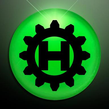 Frosted Green Blinking Circle Clip