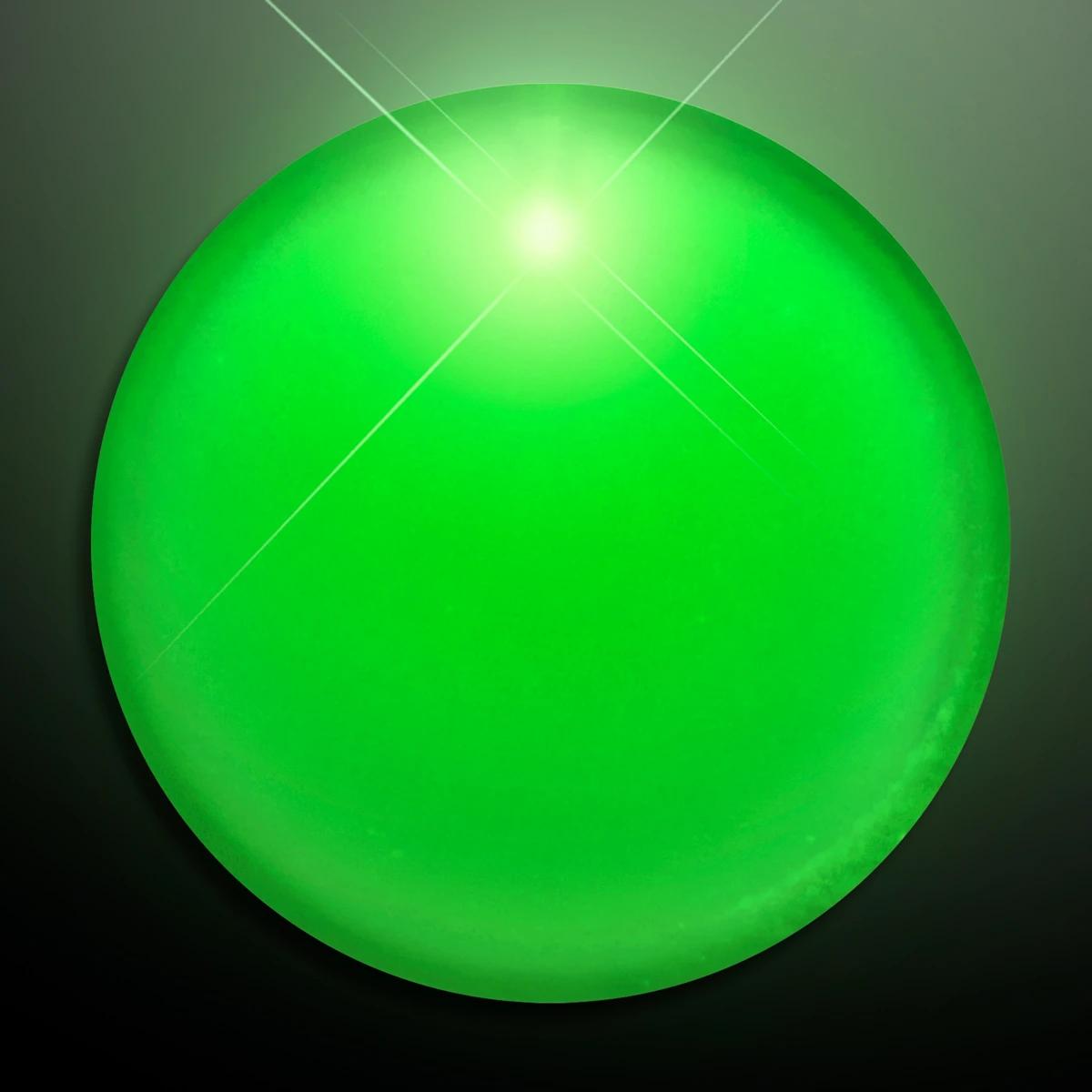 Frosted Green Blinking Circle Clip