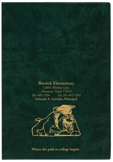 7 x 10 Executive Vinyl Cover Monthly Planner
