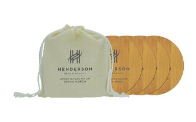 Round Bamboo Coaster Kit
