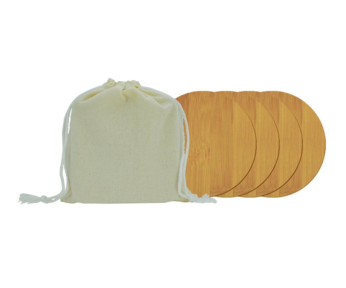 Round Bamboo Coaster Kit