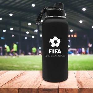 32.5 Oz. Rubberized Stainless Steel Water Bottle