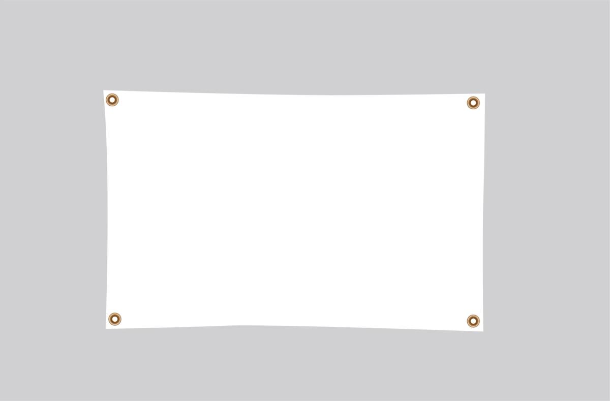 2-ft. H x 3-ft. W Fabric Banner (DOUBLE SIDED)