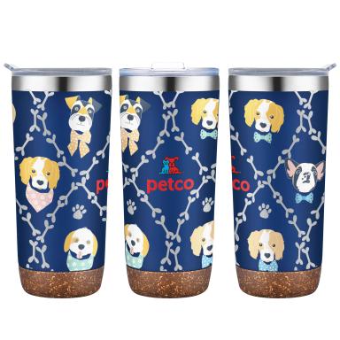 22 oz. Tumbler with Cork Bottom