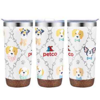 22 oz. Tumbler with Cork Bottom