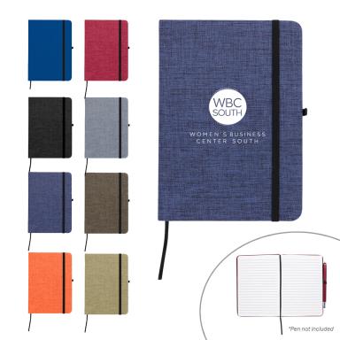 RPET Heathered Journal w/Pen Loop