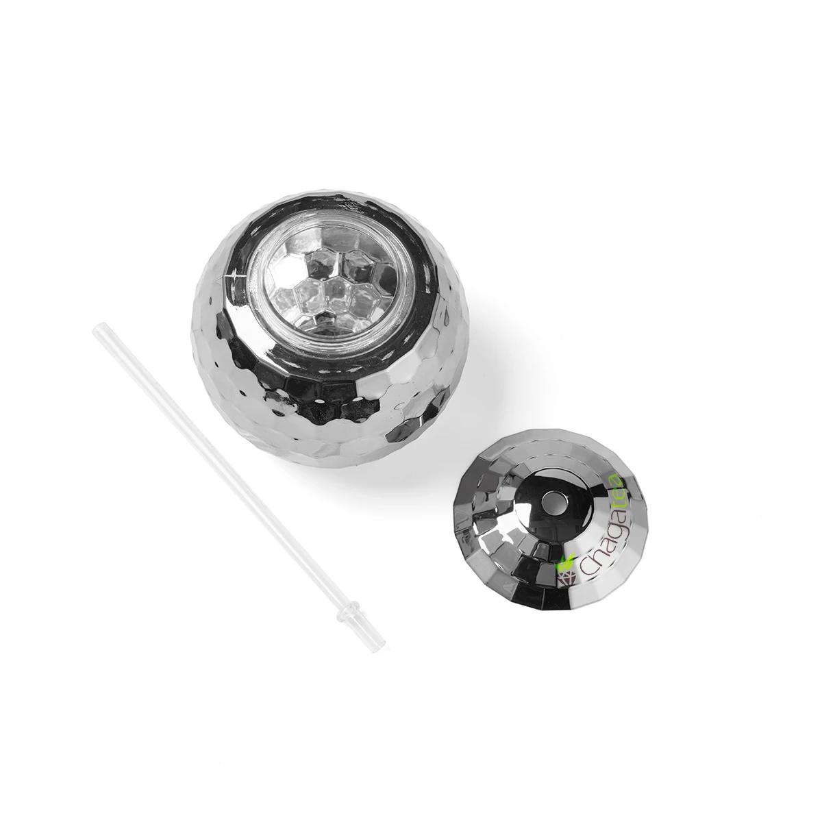 Disco Ball Tumbler w/Straw