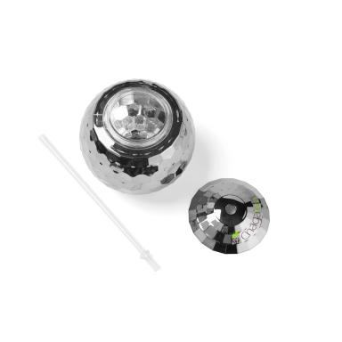 Disco Ball Tumbler w/Straw