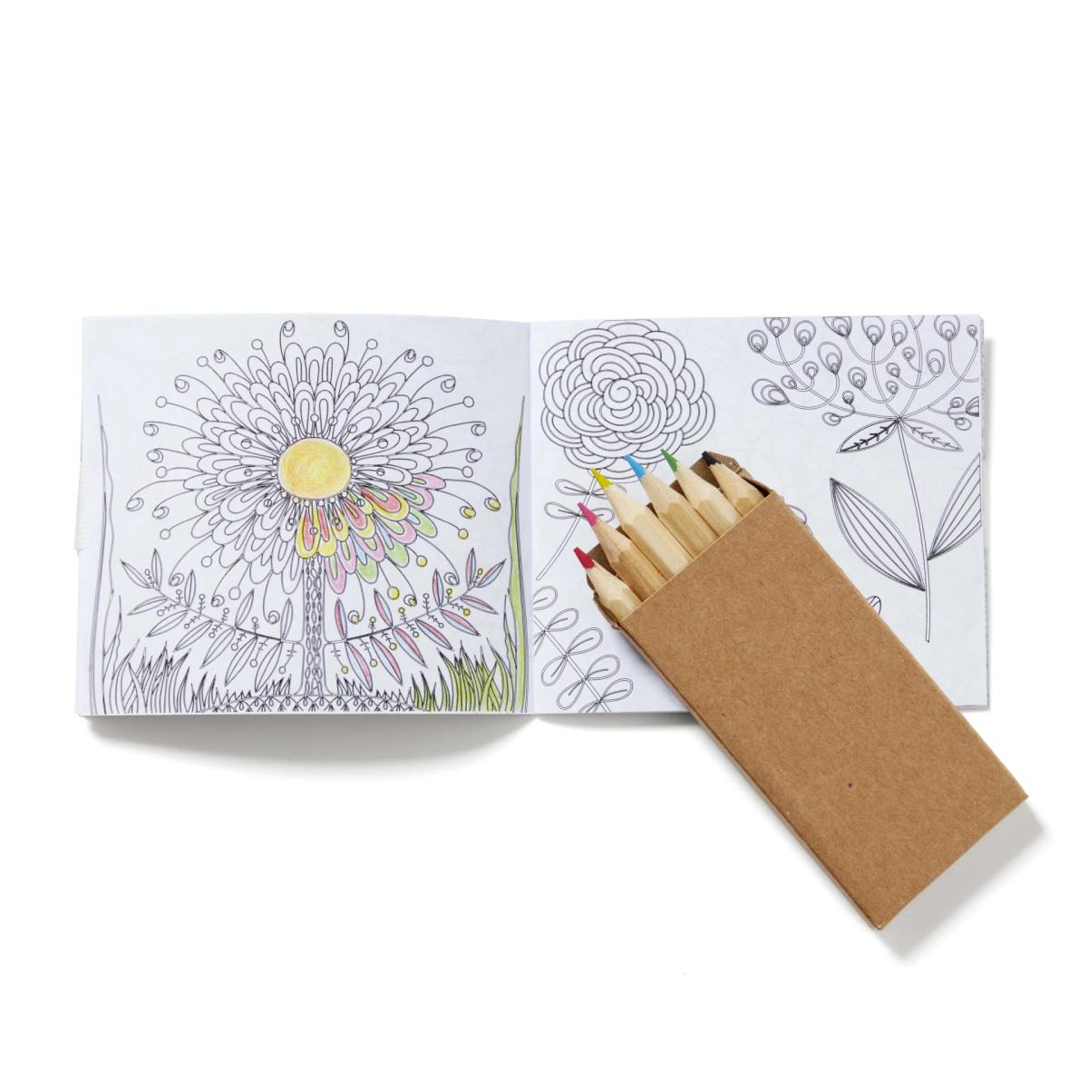 Flowers Adult Coloring Book To Go