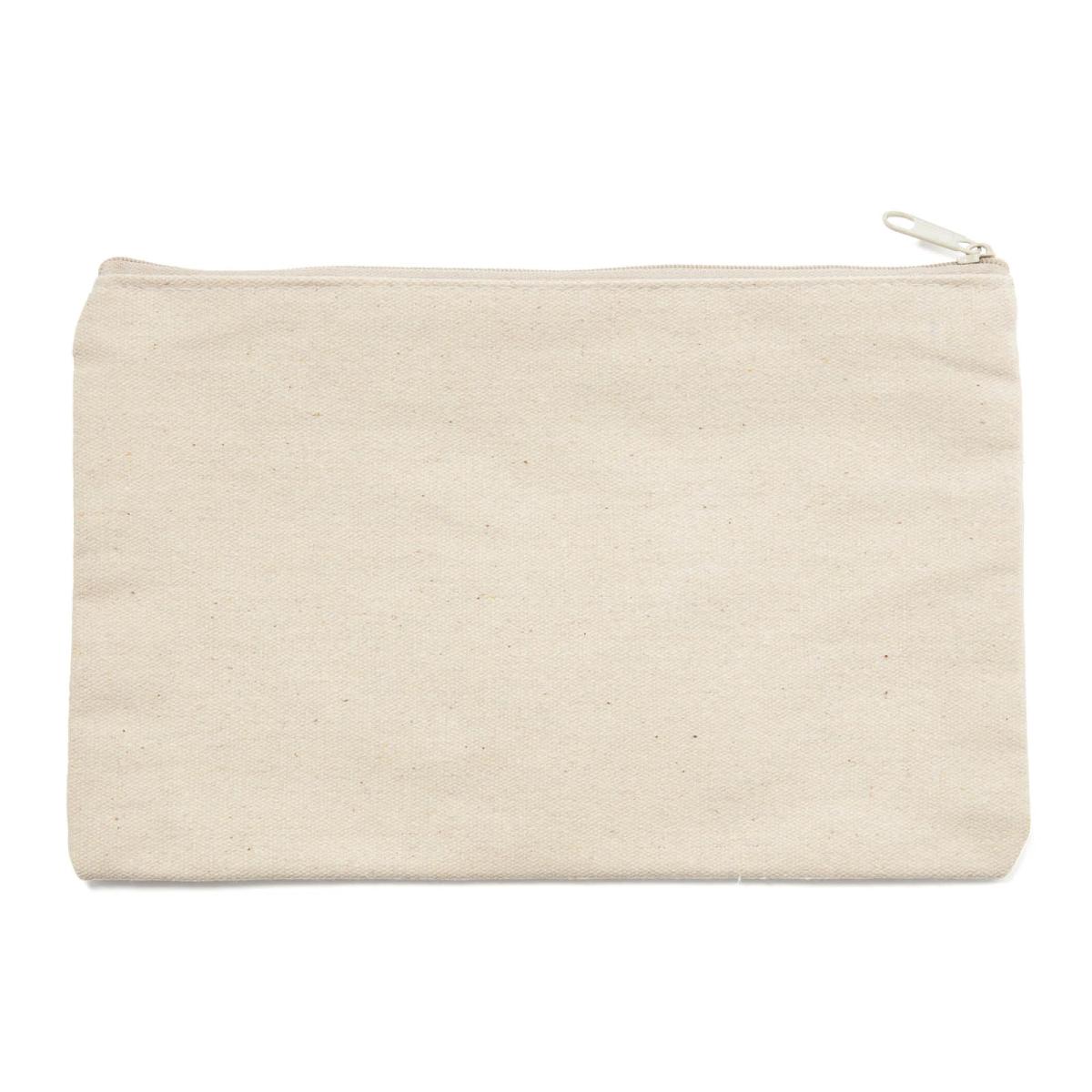 12 oz. Canvas Zippered Pouch