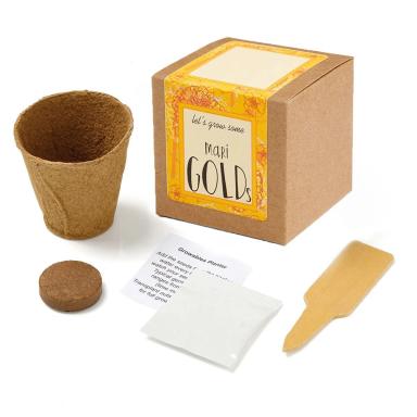 Growables Planter in Kraft Gift Box w/Seeds (Marigold)