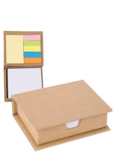 Eco-Recycled Memo Case w/Sticky Notes