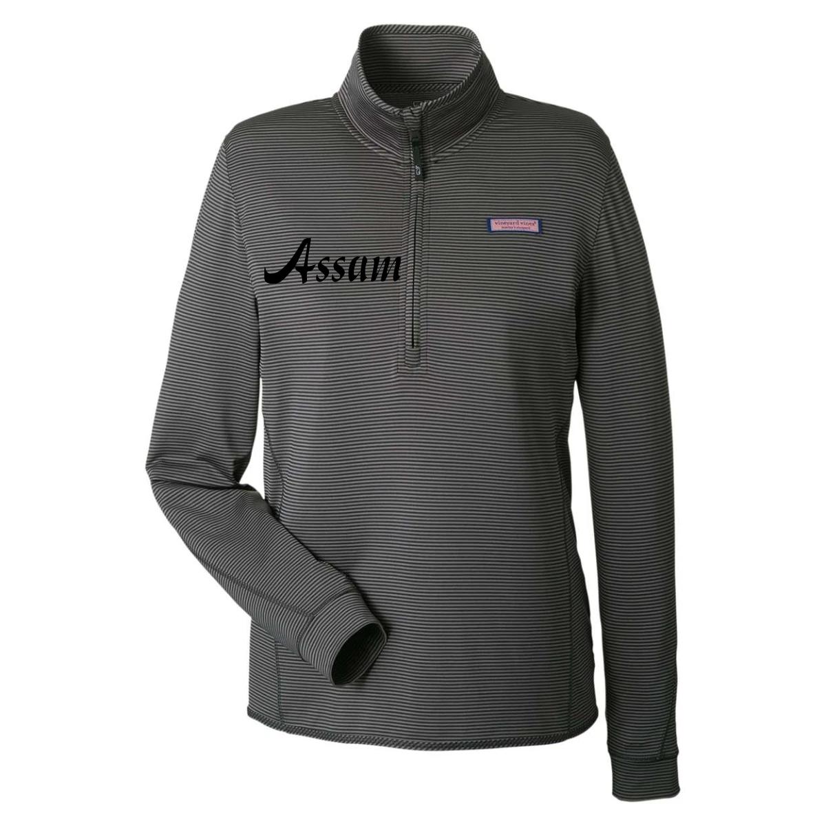 Women's Microstripe Sankaty Half-Zip Pullover