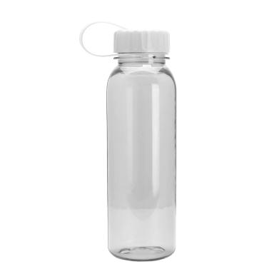24 Oz. Transparent Sports Bottle w/Tethered Lid - Digital Imprint