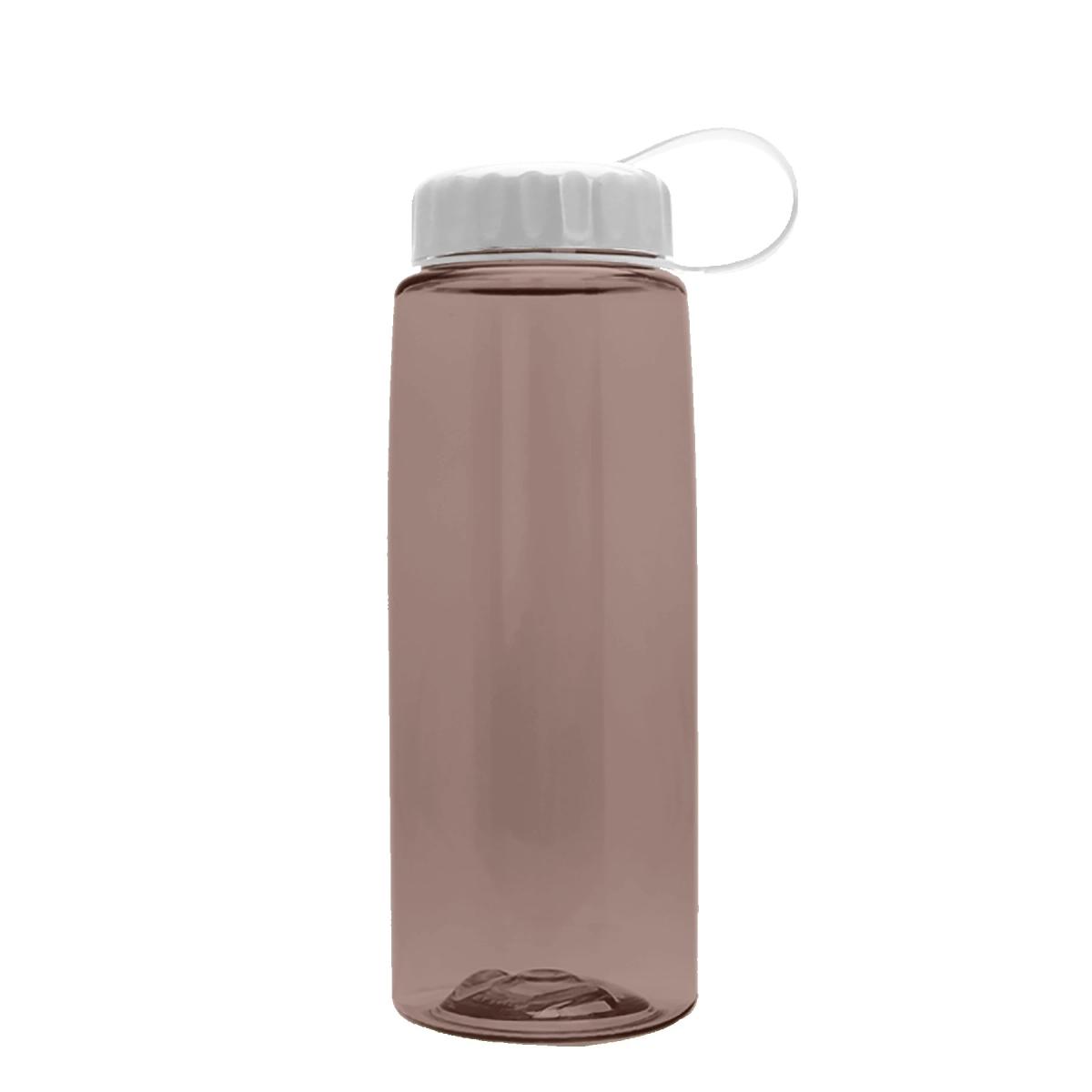26 Oz. Transparent Flair Sports Bottle w/Tethered Lid