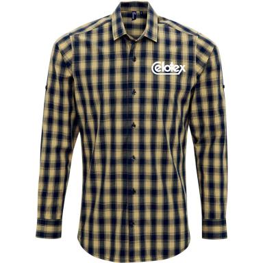 Men's Mulligan Check Long-Sleeve Cotton Shirt