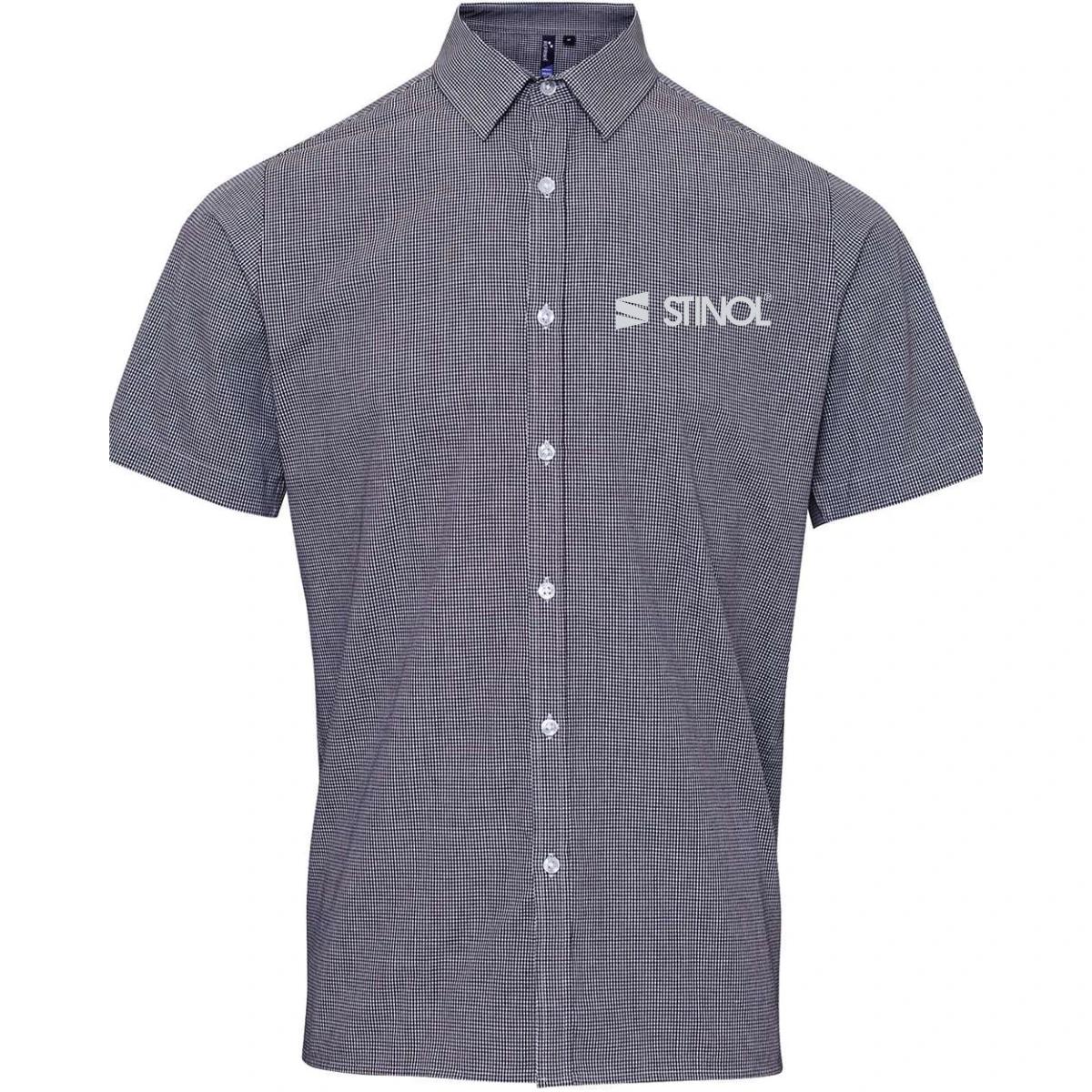 Men's Microcheck Gingham Cotton Shirt