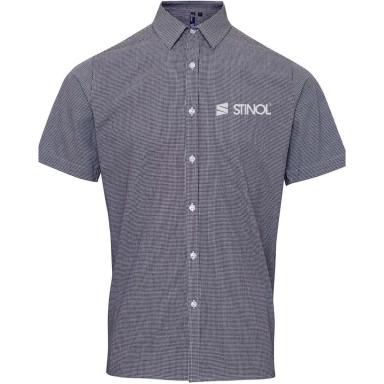 Men's Microcheck Gingham Cotton Shirt