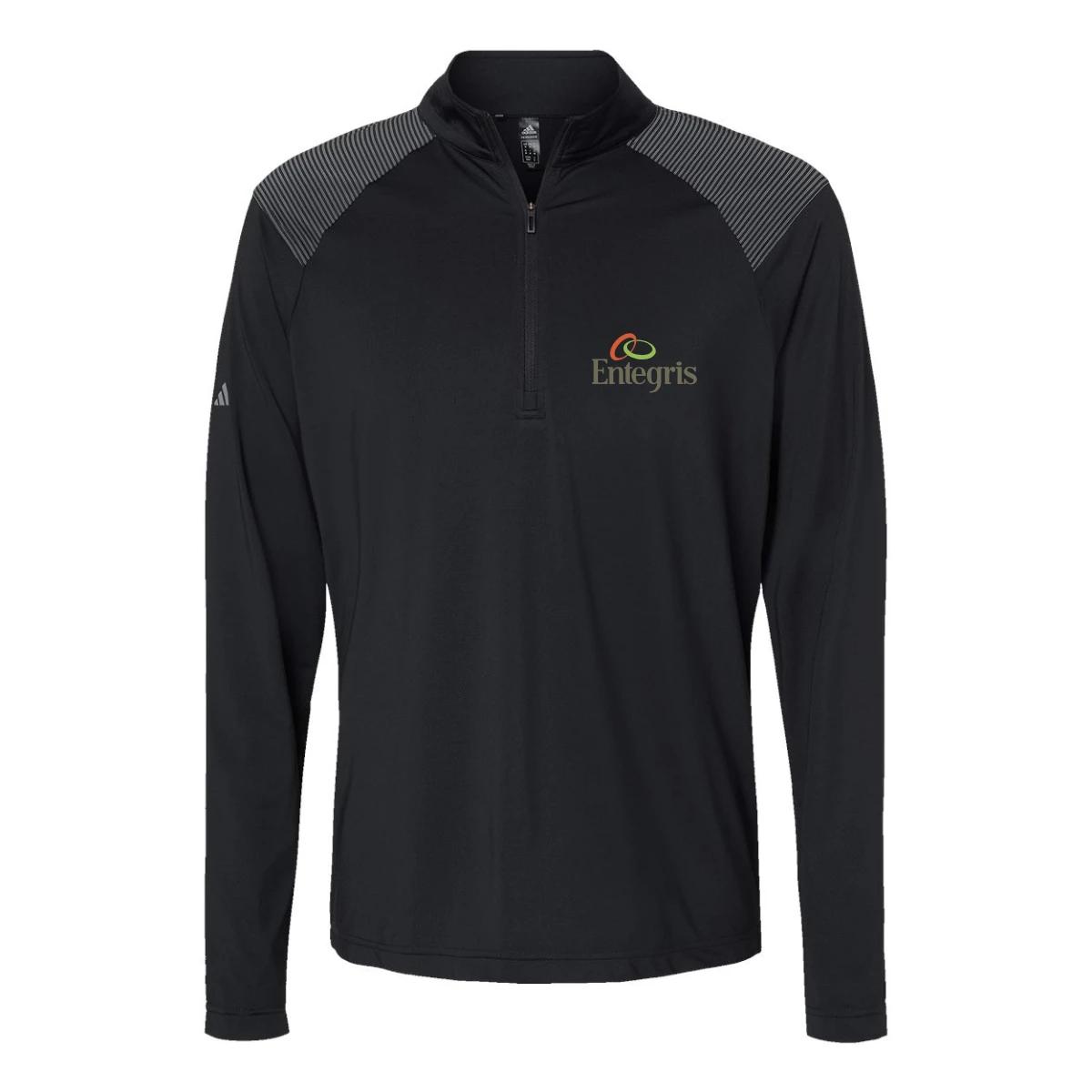 Adidas Men's Shoulder Stripe Quarter-Zip Pullover