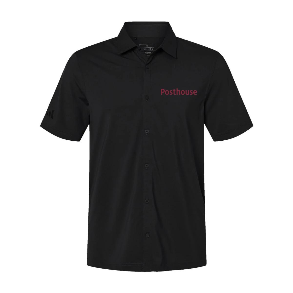 Adidas Men's Button Down Short Sleeve Shirt
