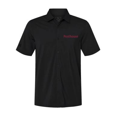 Adidas Men's Button Down Short Sleeve Shirt