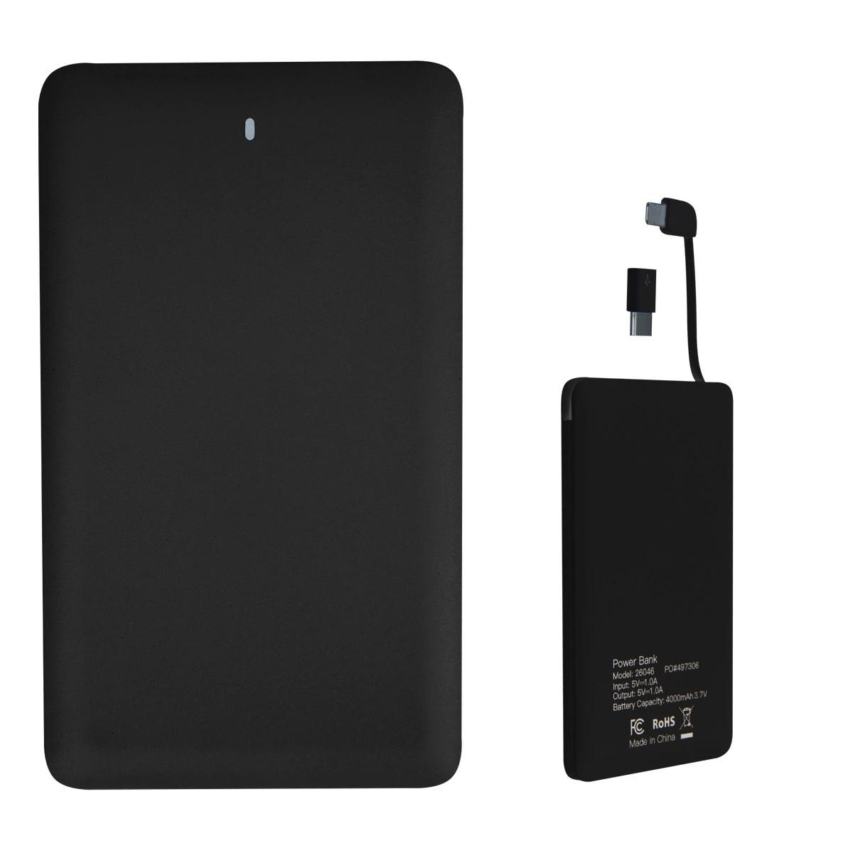 4000 Mah 3-in-1 Power Bank