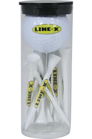 1 Ball Tube & 12 , 2 3/4" Golf Tees and 1 Plain White Golf Ball w/Your Logo in Tube Pack