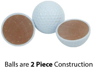 12 Pack White Golf Balls