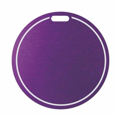 Laser Engraved Round Bag Tags