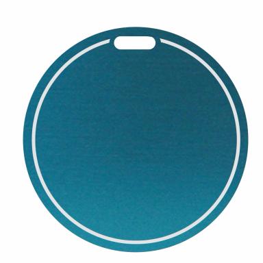 Laser Engraved Round Bag Tags